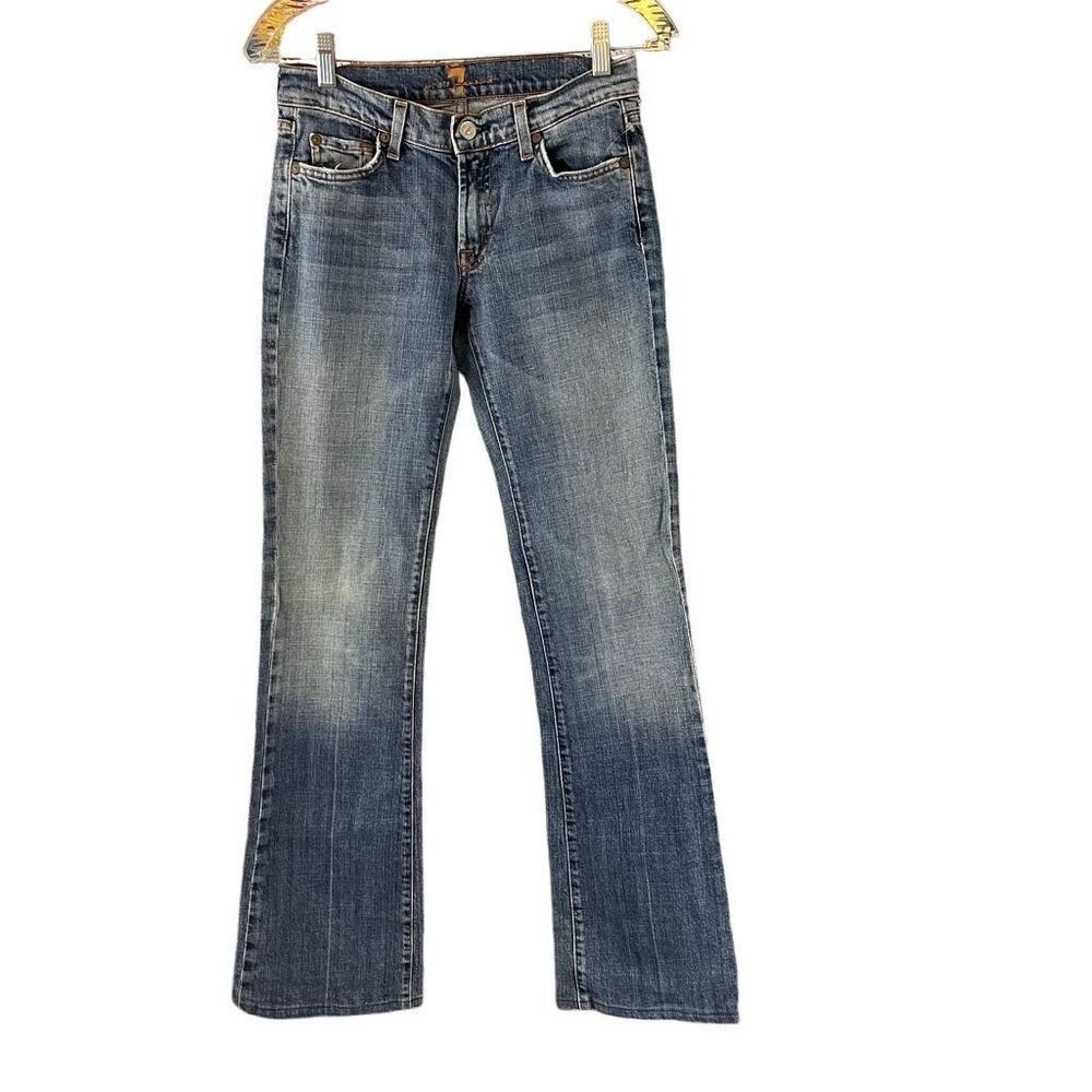 7 For All Mankind Jeans Womens 27 x 33  Bootcut Denim  Made In Usa